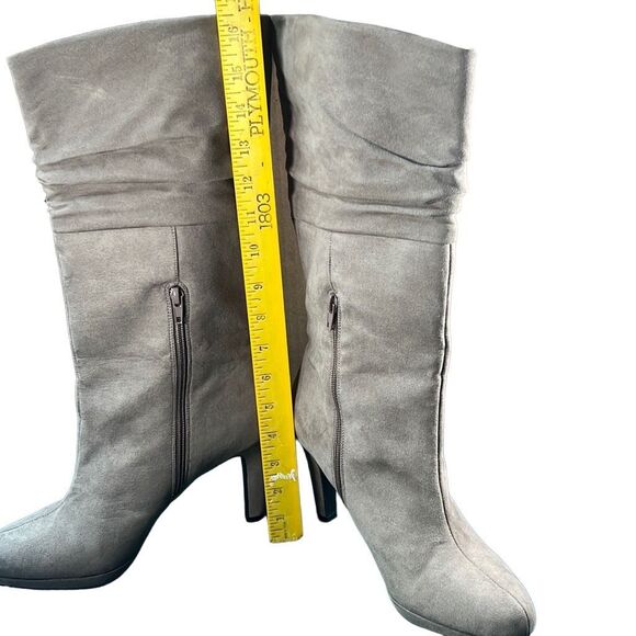 Mootsies Tootsies Women's Mid-Calf Punchie Heeled Tan Boots Size 9 - Picture 6 of 13